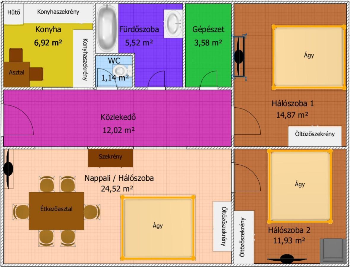 Biborlak 6 Lägenhet Villány Exteriör bild